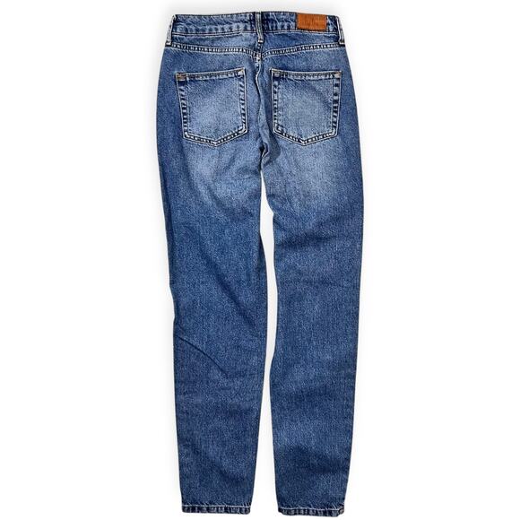 BDG Blue Mom Jeans High Waist Straight Leg Denim Size 25 - Picture 4 of 13